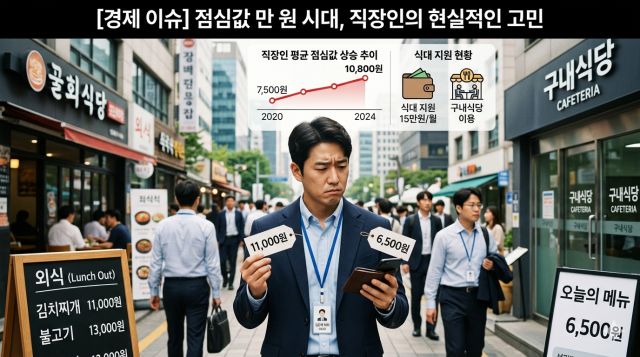 직장인 점심값 지원금과 식대 비과세 혜택 비교 이미지