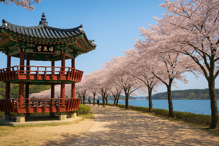 경포대 &amp; 경포호 벚꽃길