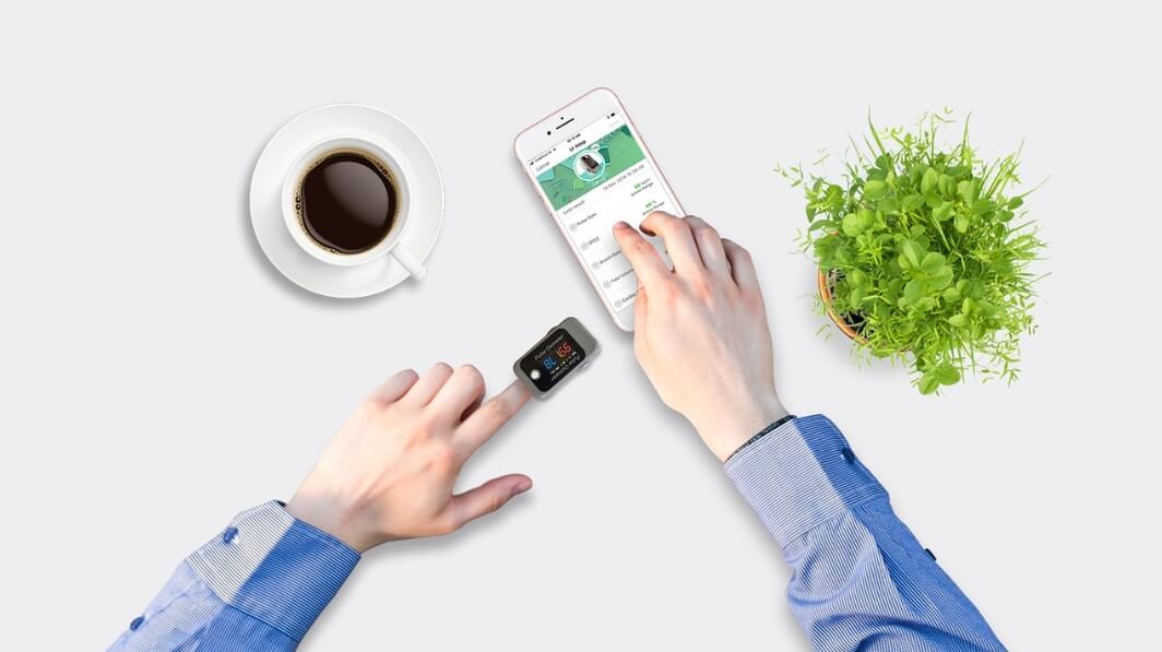 채혈하고 있는 모습