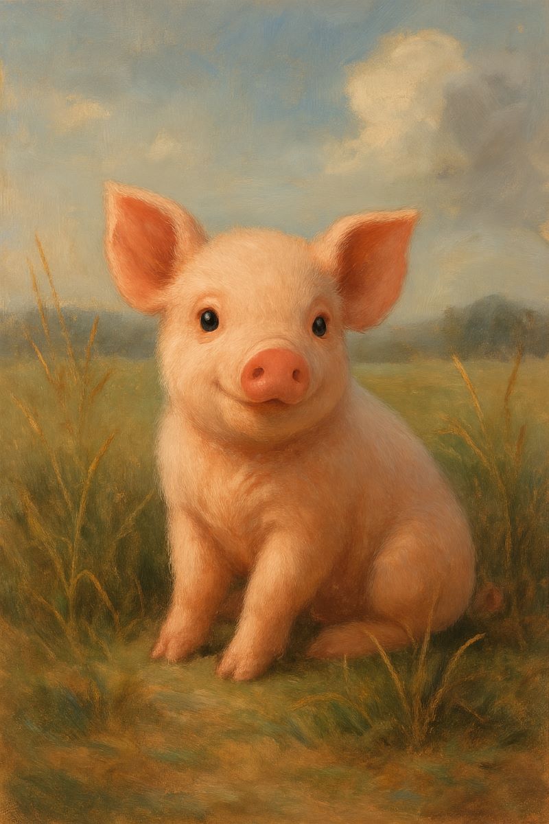 아기 돼지를 보는 꿈 해몽 – 태몽일까?