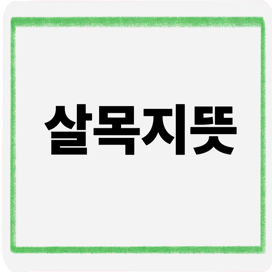 살목지뜻