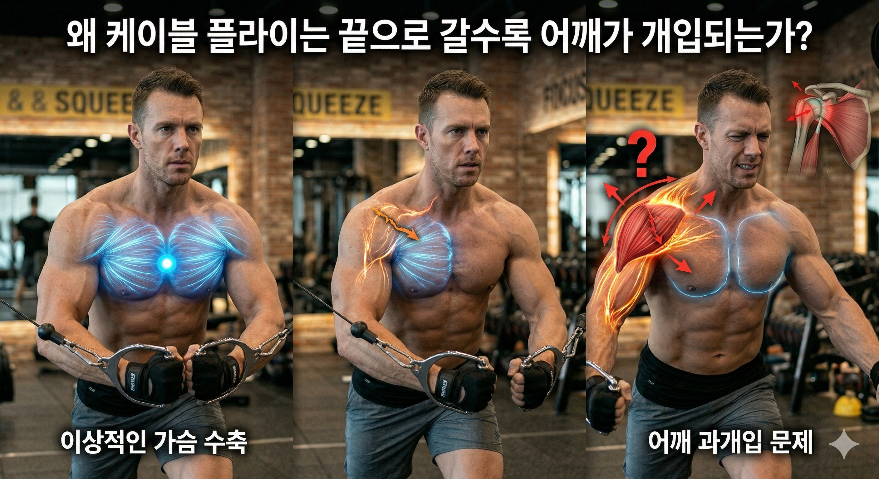 왜 끝으로 갈수록 어깨가 개입되는가
