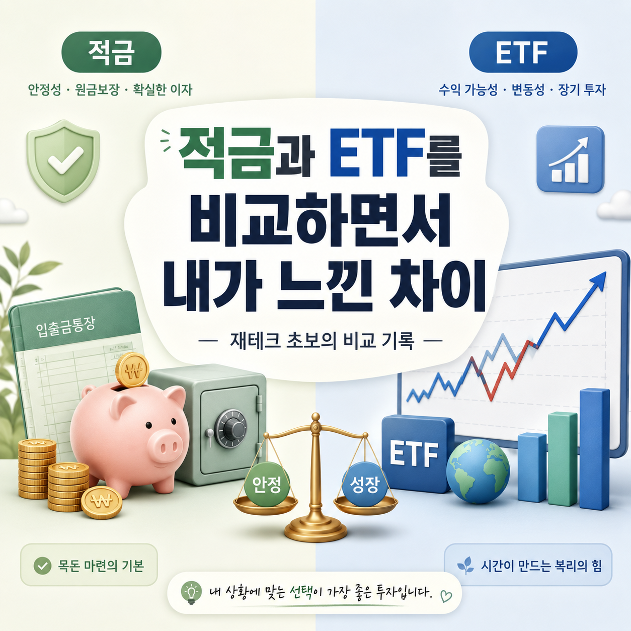 적금과 ETF를 비교하면서 내가 느낀 차이