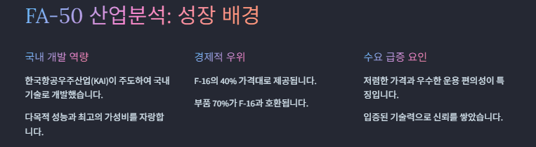 FA-50 관련주 대장주 산업분석 및 수혜주 투자전략