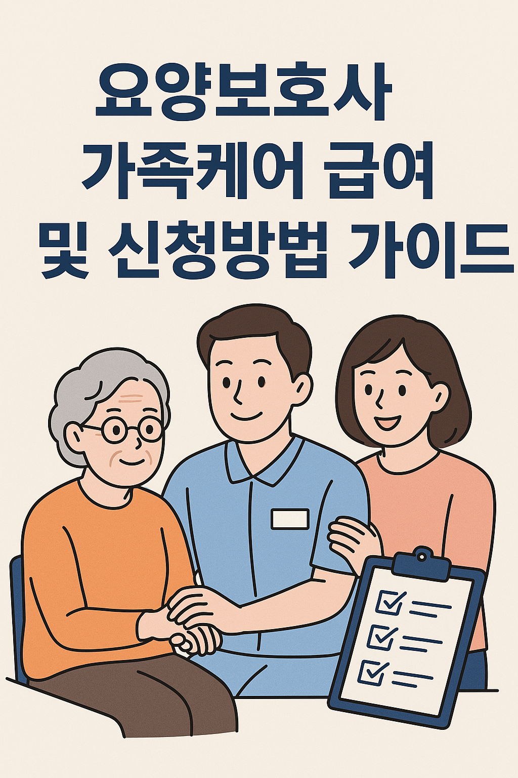 요양보호사 가족케어 급여 및 신청방법 사진
