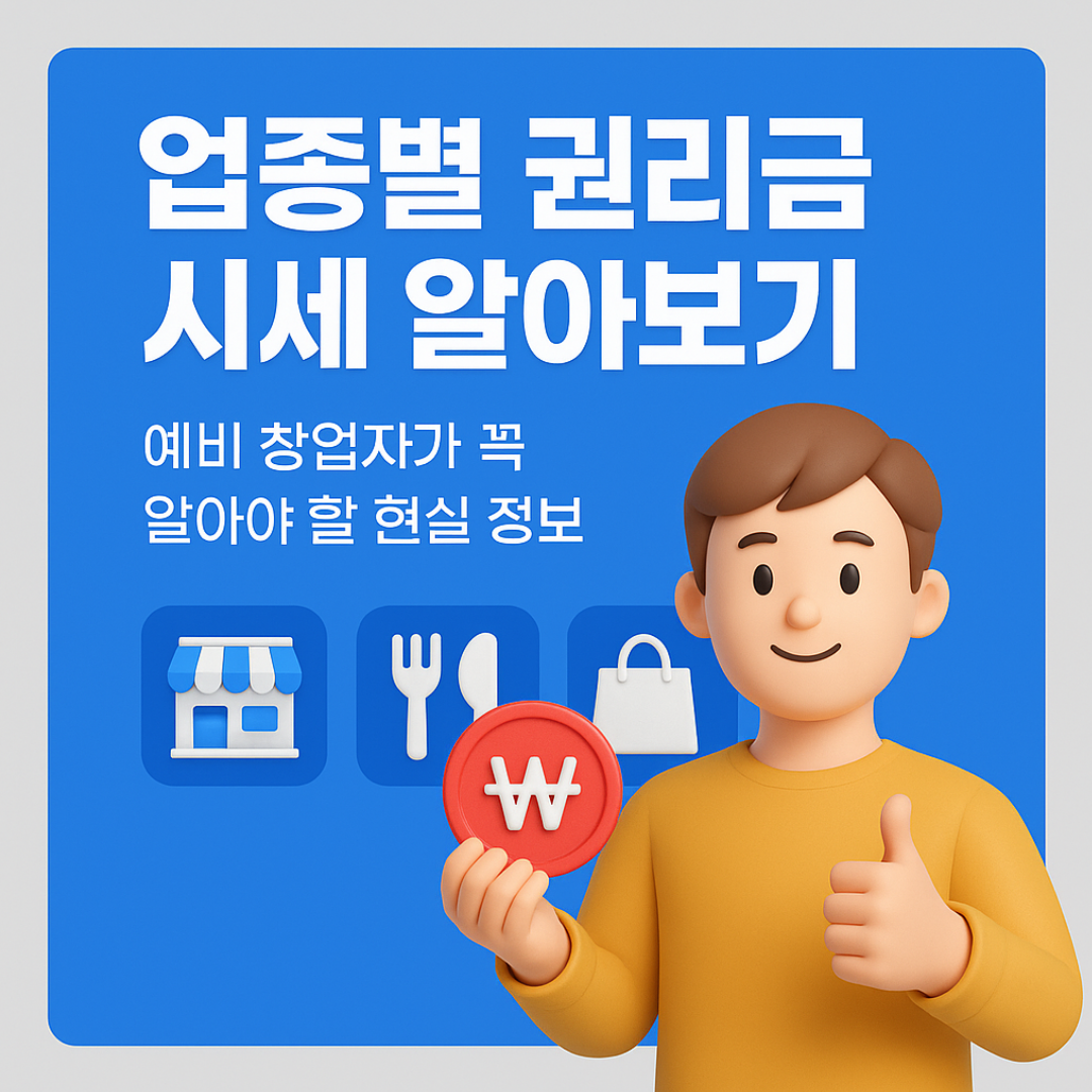 업종별 권리금 시세 알아보기 – 예비 창업자가 꼭 알아야 할 현실 정보