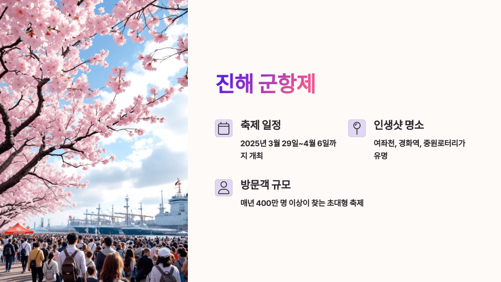 진해 군항제 &ndash; KTX&middot;버스&middot;군악제 꿀팁 포함