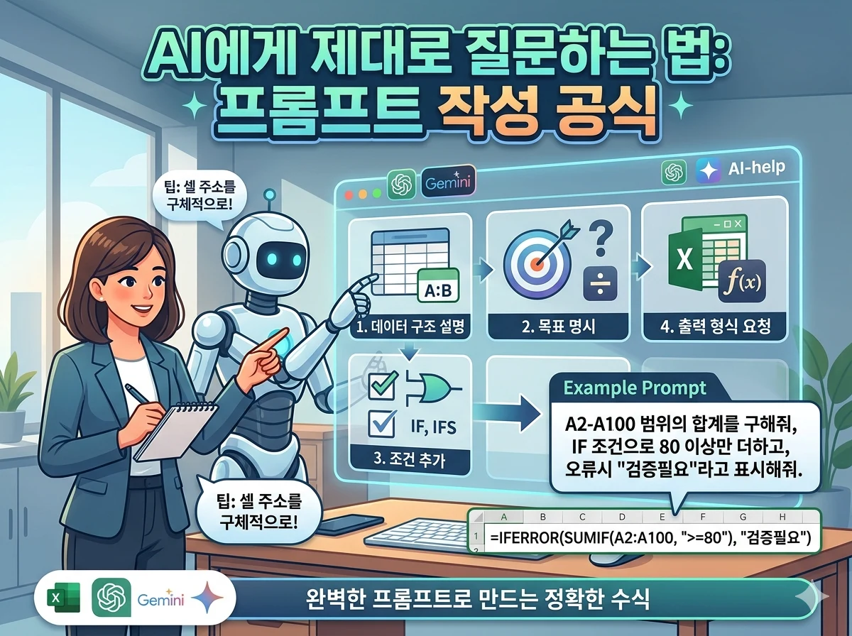 AI에게 제대로 질문하는 법 프롬프트 작성 공식
