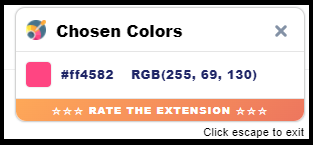 컬러 피커로 찾은 색상