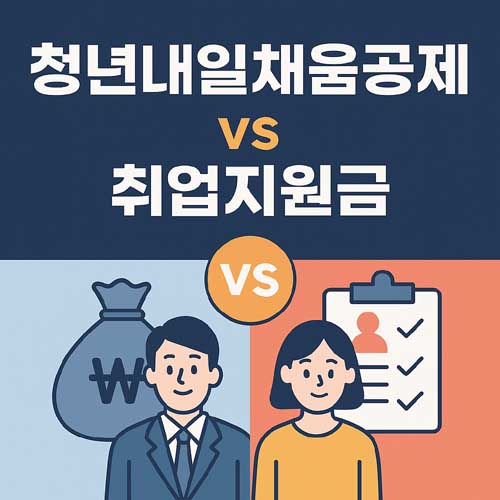 청년내일채움공제 vs 취업지원금
