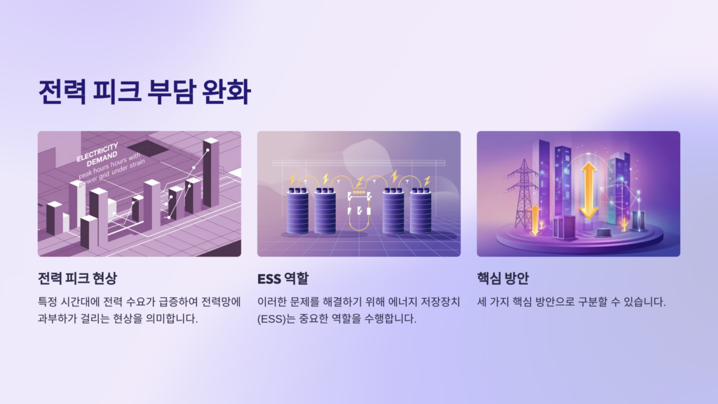 전력 피크 부담 완화