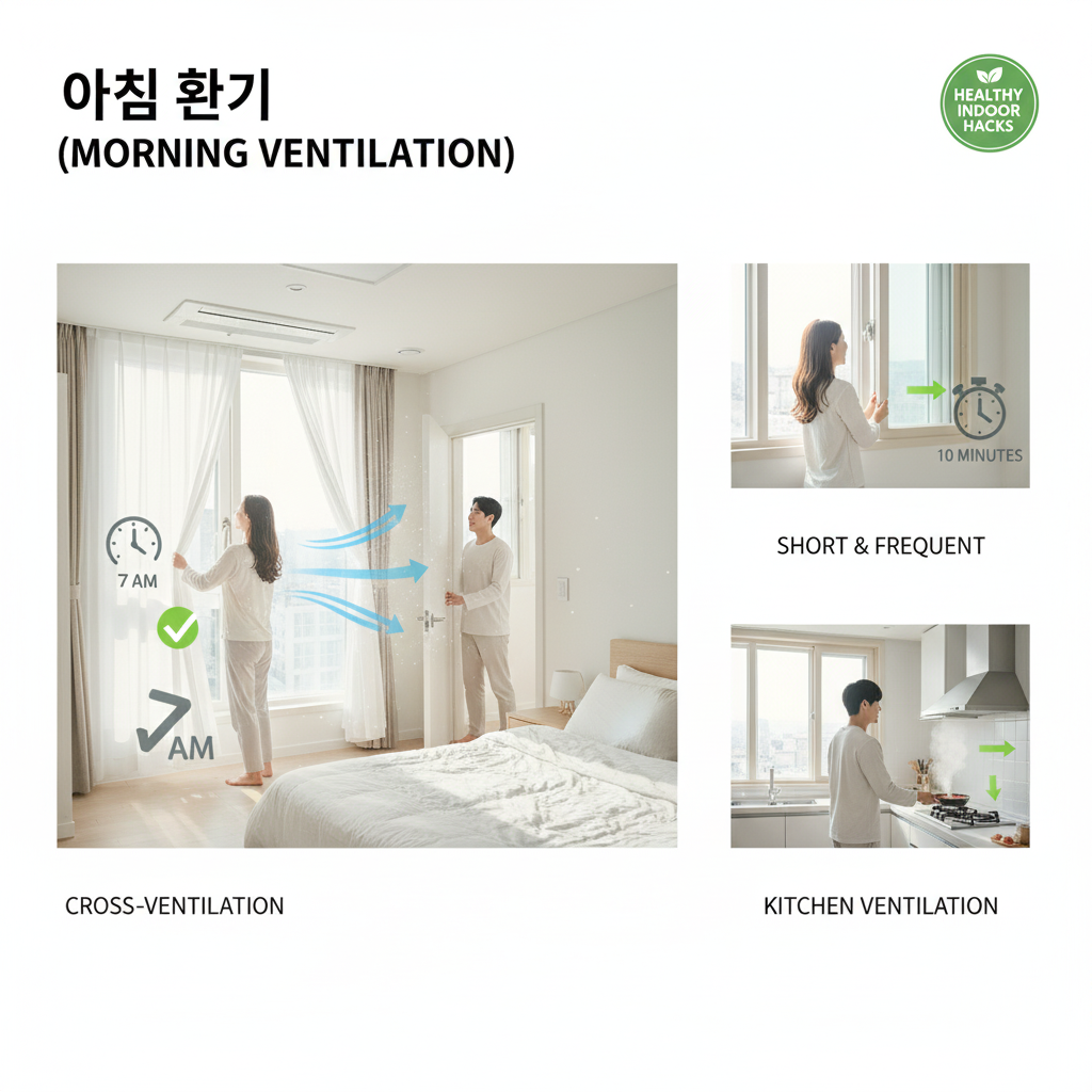 VOC, 실내VOC, 휘발성유기화합물, 새집증후군, 생활화학제품, 방향제위험성, 조리오염, 실내공기질, 환기필수, 실내환경관리