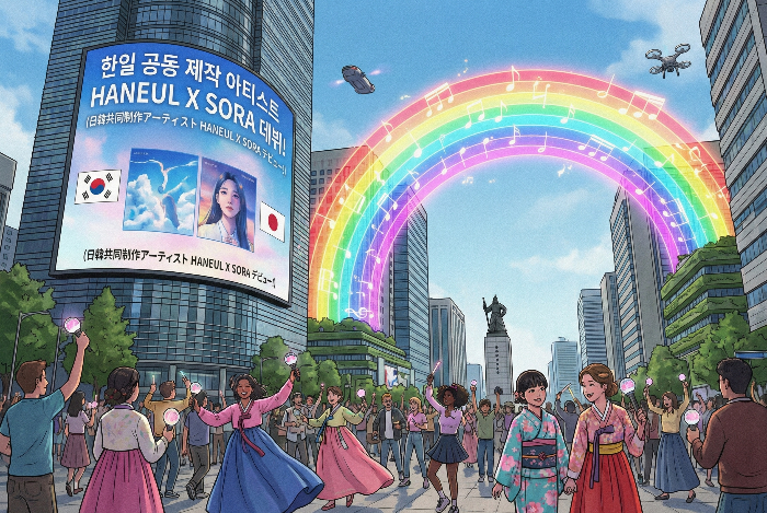 2026년 이후 한일 공동 음악 제작 시장의 확장과 문화적 융합 전망.