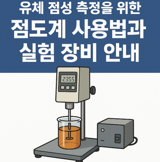 유체 점성 측정을 위한 점도계 사용법과 실험 장비 안내