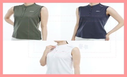 여성 골프 민소매 티셔츠