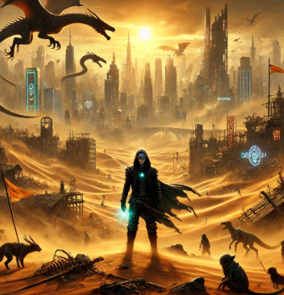 카카오페이지 웹소설 <불탄 사막의 모래술사> 이미지