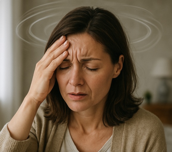 메니에르병의 관한 사진 (대표적 증상 어지럼증 모습)