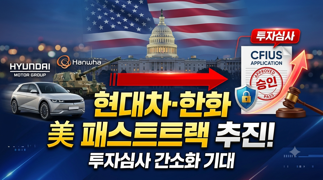 현대차, 한화, 대미투자 패스트트랙