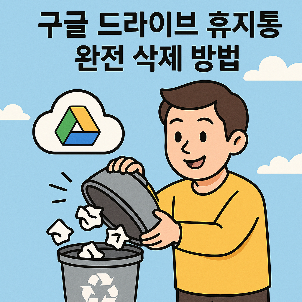구글 드라이브 휴지통 완전 삭제 방법 – 공간 확보와 보안 관리
