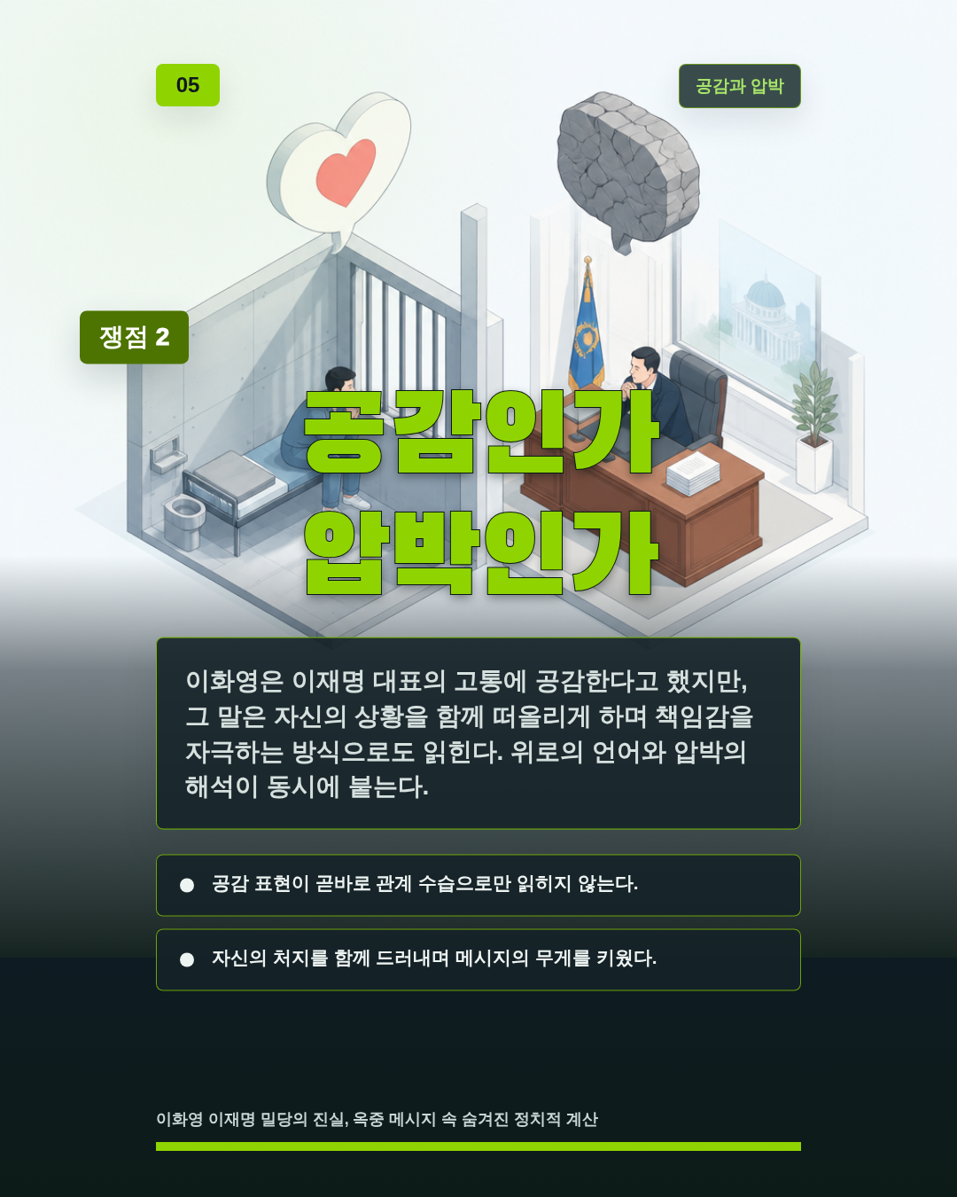 공감인가 압박인가