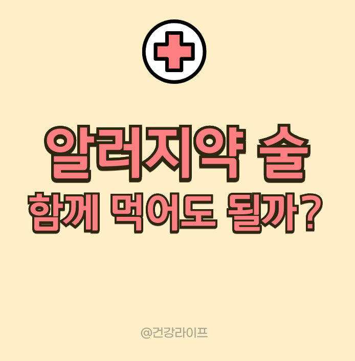 알러지약 술