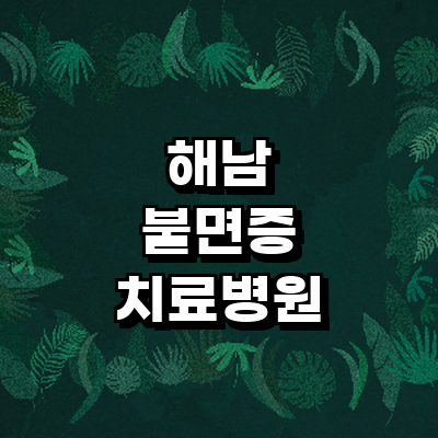 해남군 불면증