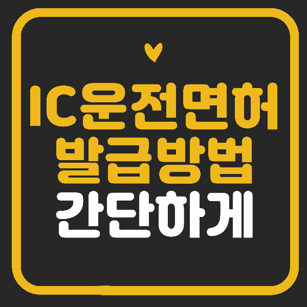 IC 운전면허증 발급