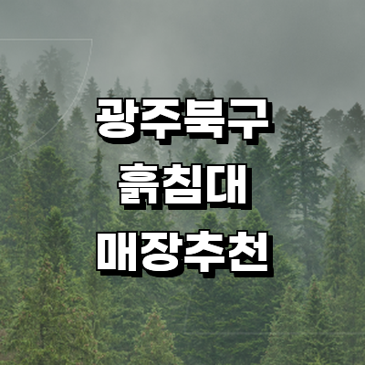 광주 북구 흙침대