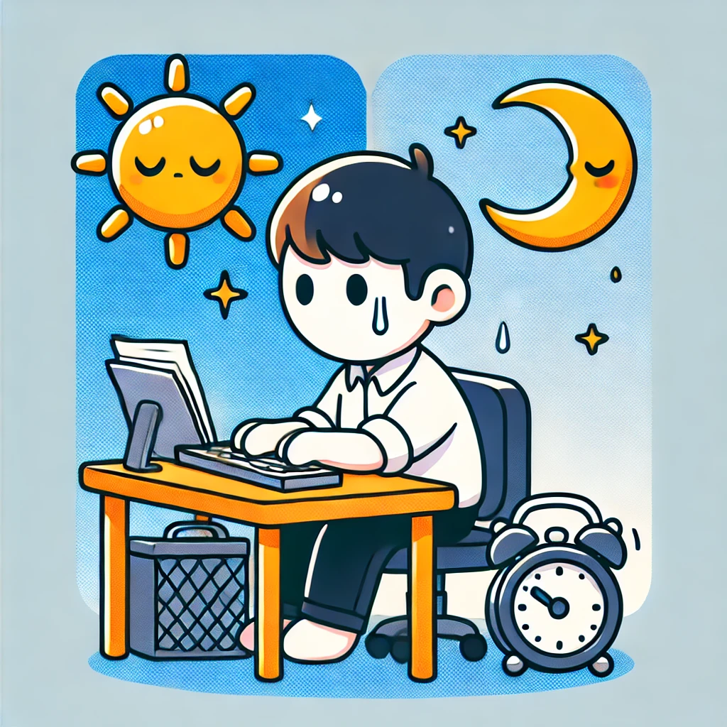 불철주야 (不撤晝夜) 밤낮을 가리지 않고 끊임없이