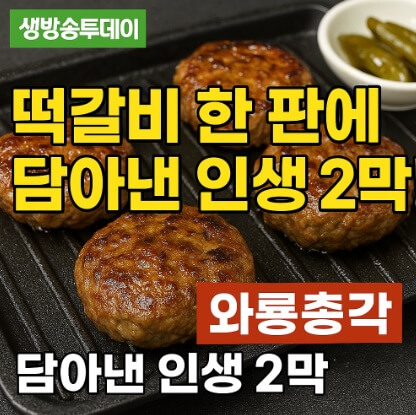 생방송투데이 환승 직업 ; 두 번째 인생 - 떡갈비 한 판에 담아낸 인생 2막 와룡총각 떡갈비