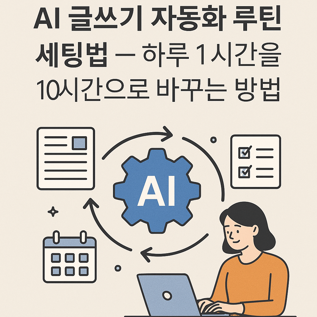 AI 글쓰기 자동화 루틴 세팅법