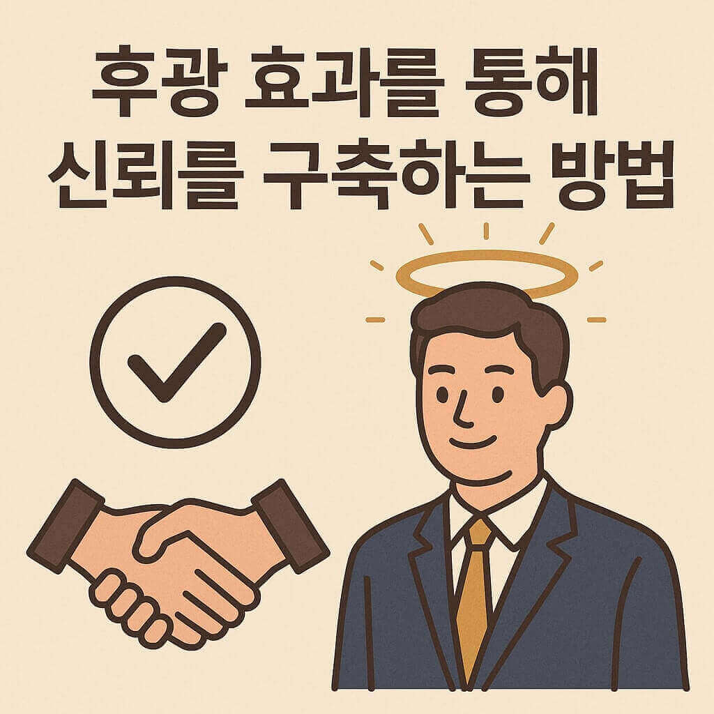 후광 효과를 통해 신뢰를 구축하는 방법