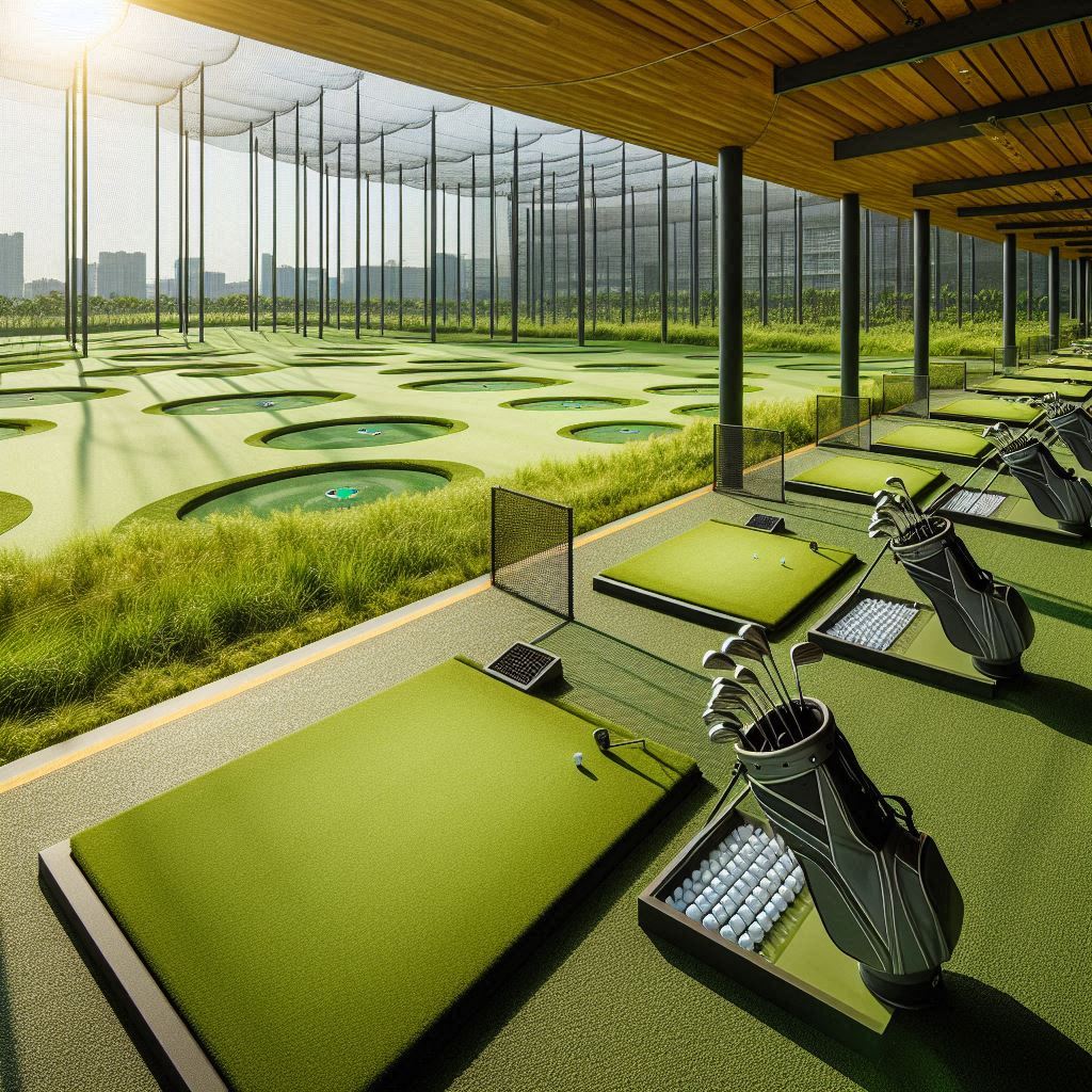 실외골프연습장 배경