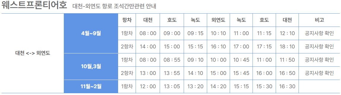시간표