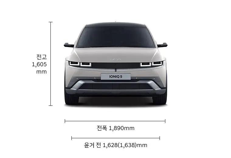 현대 아이오닉 5의 주요 제원 정보