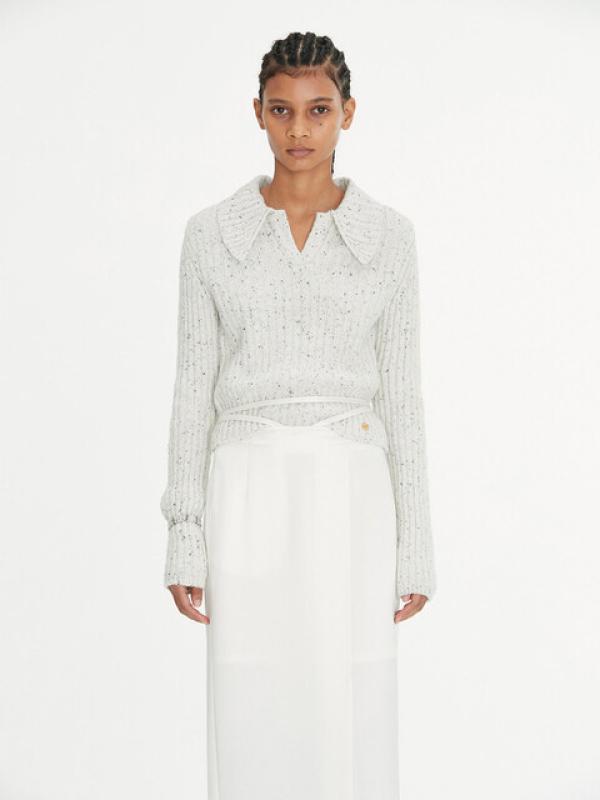 RECTO RECYCLE ECO KNIT CROP TOP LIGHT