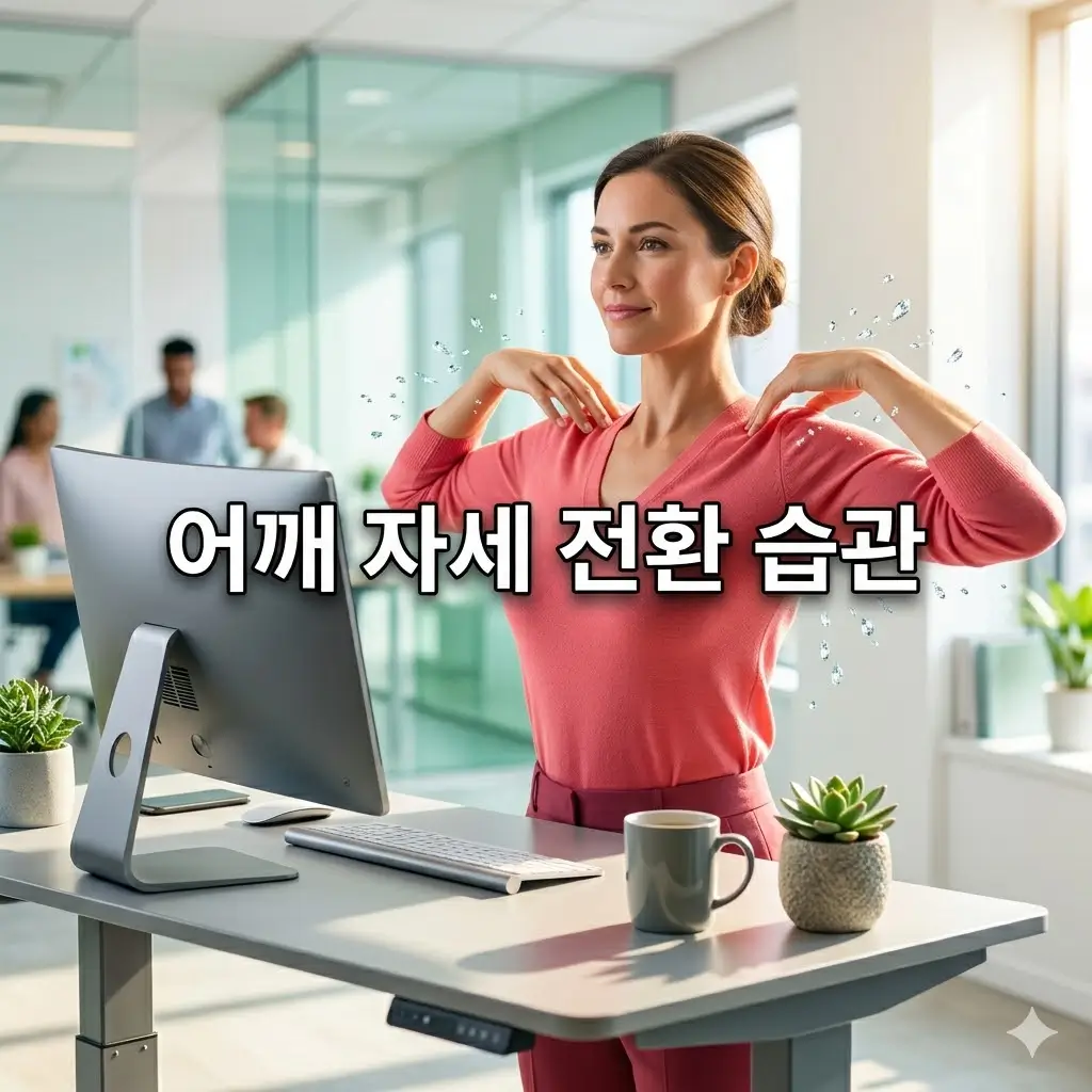 어깨가 쉽게 굳는 사람에게 필요한 짧은 자세 전환 습관