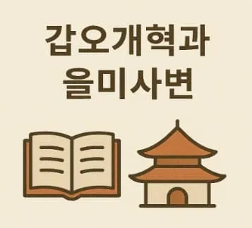 갑오개혁과 을미사변의 전후 맥락