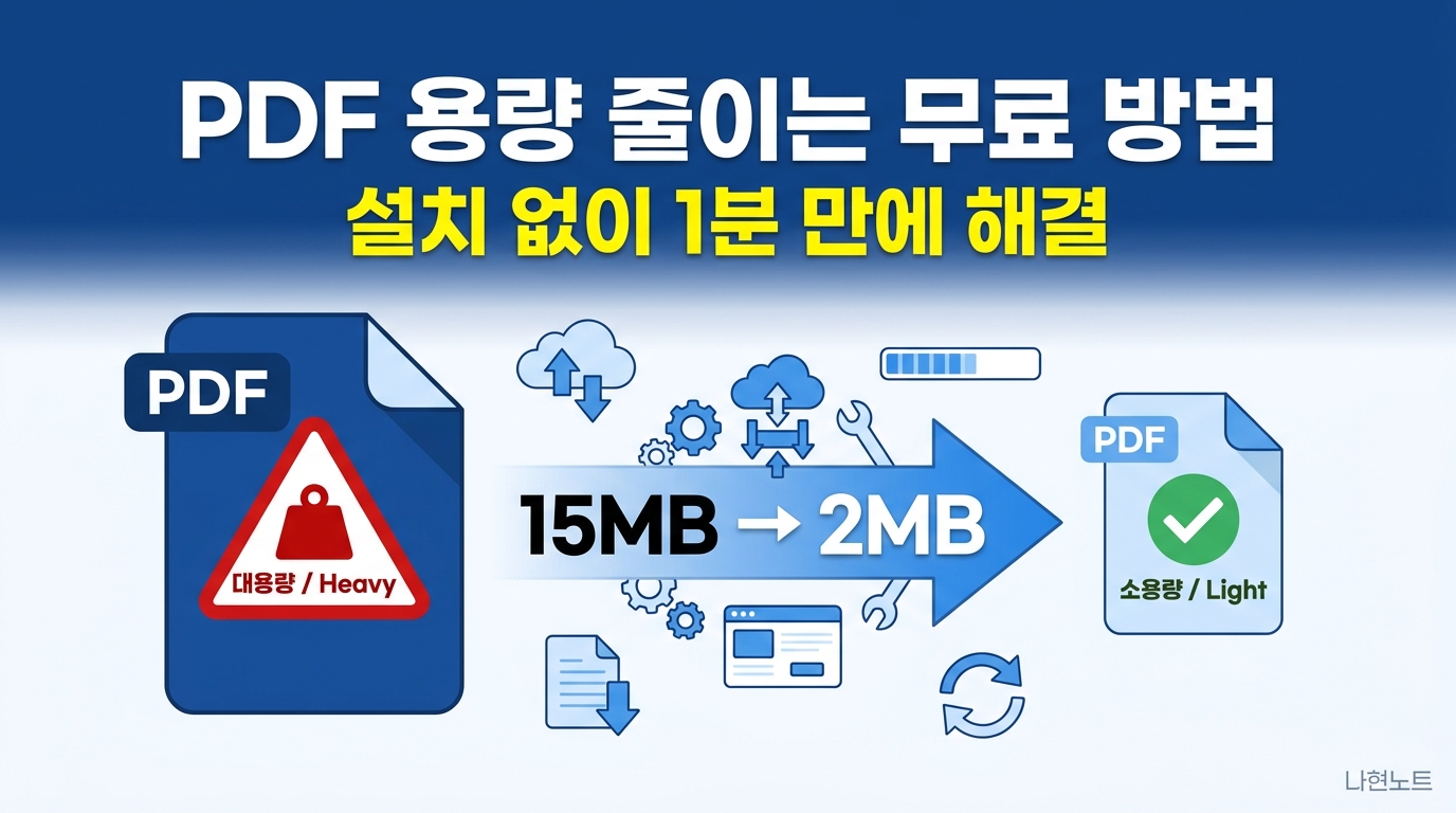 PDF 용량 줄이는 무료 방법