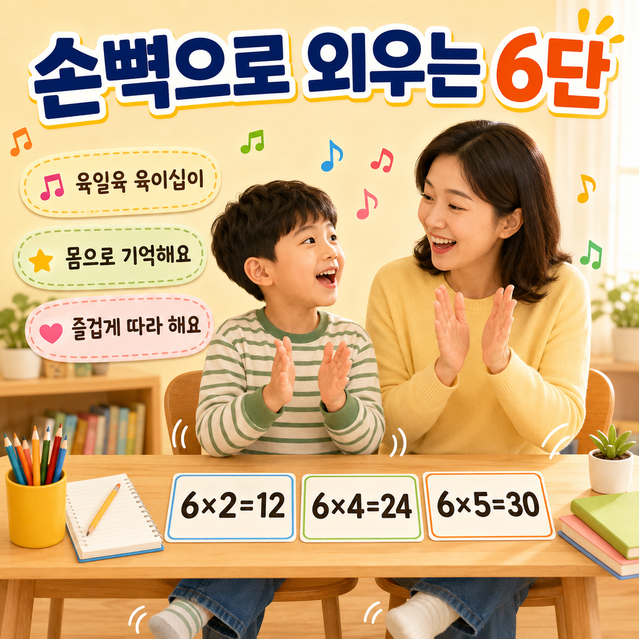 손뼉과 발동작으로 몸이 기억하게 해요