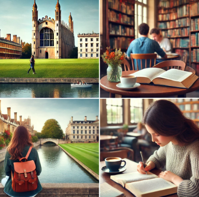 영국 캠브리지에서 어학연수하는 모습