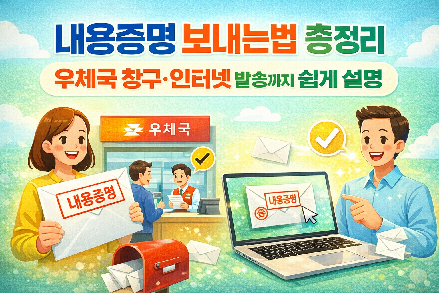 내용증명 보내는법 총정리, 우체국 창구&middot;인터넷 발송까지 쉽게 설명