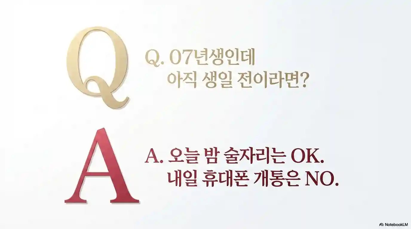 성년의 날 나이 관련 자주 묻는 질문