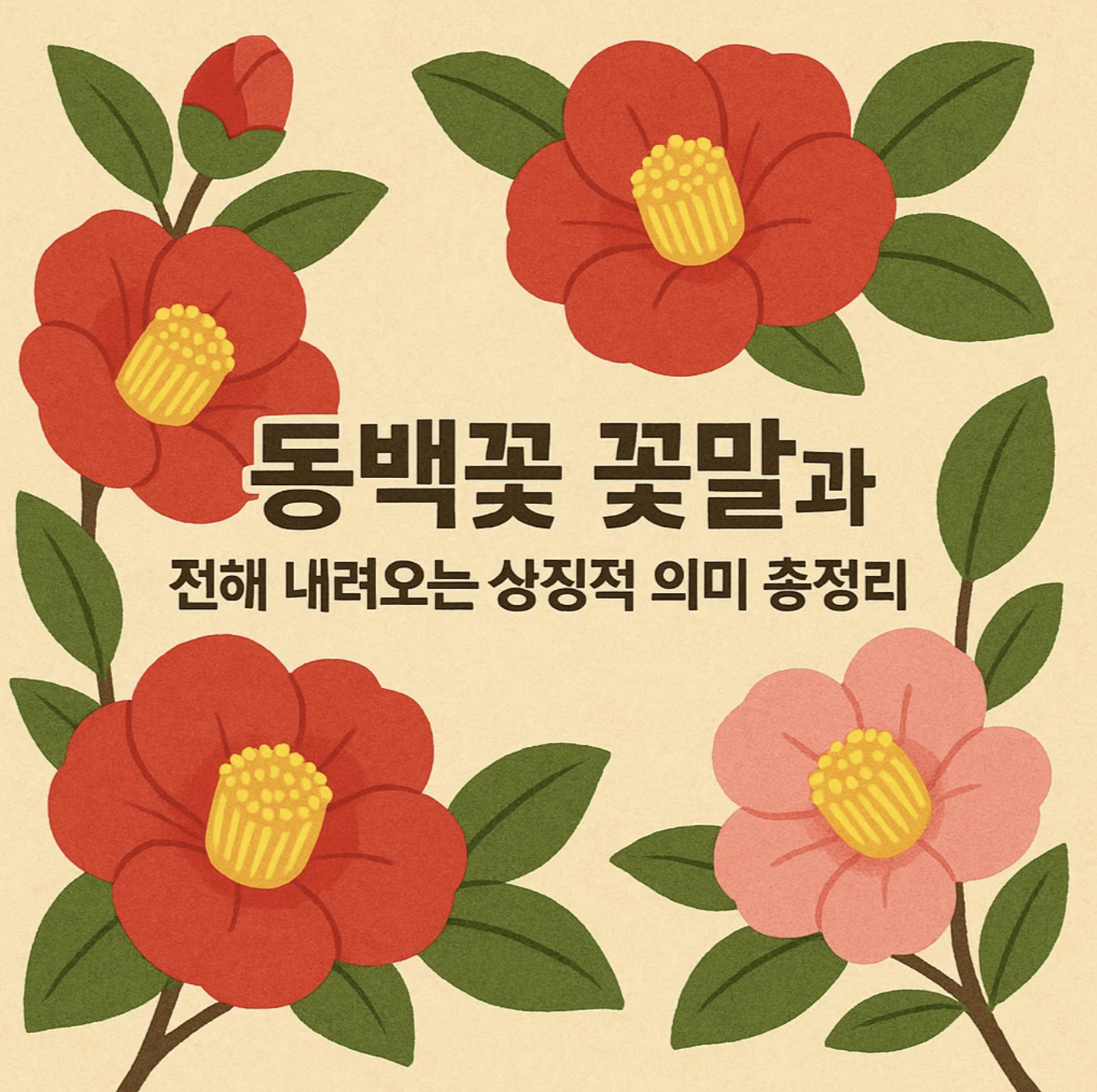 동백꽃 꽃말과 전해 내려오는 상징적 의미 총정리