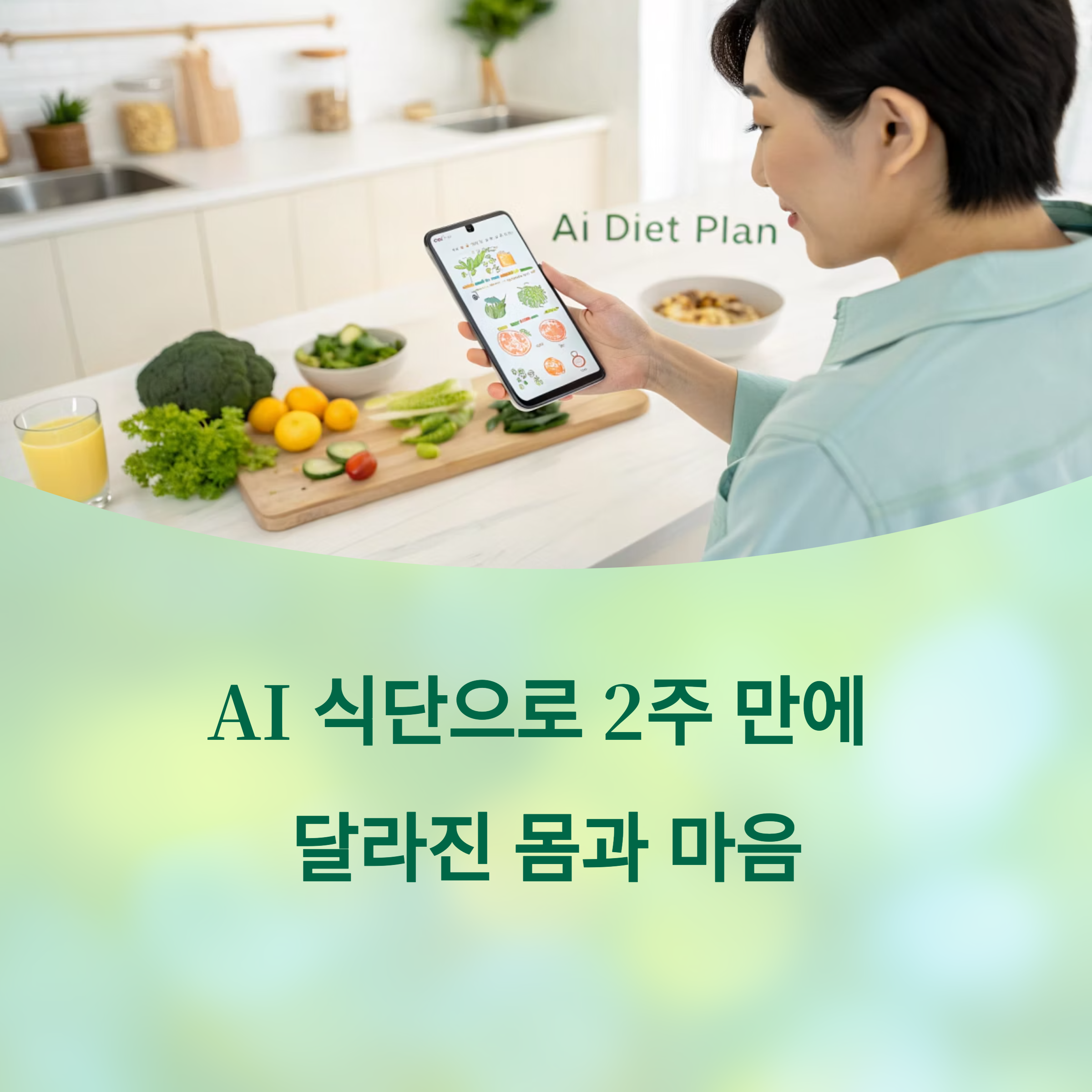 AI 식단으로 2주 만에 달라진 몸과 마음: 진짜 효과 있었을까? 에 대한 이미지