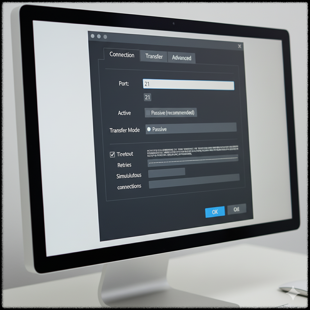 FTP 관련 네트워크 설정 또는 포트 구성