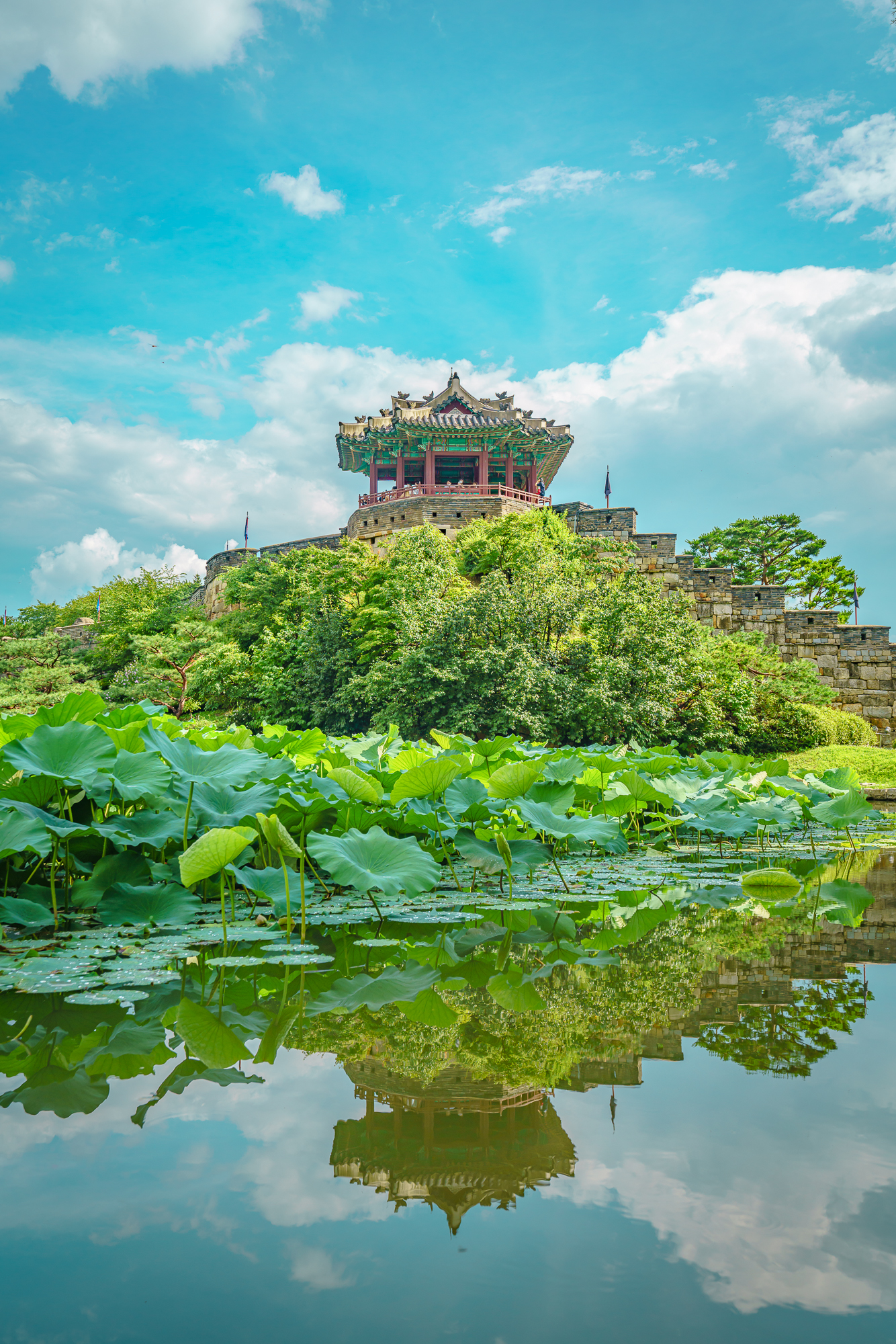 수원 화성 방화수류정 용연