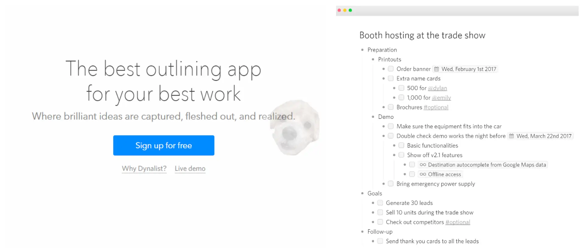 다이널리스트 소개
