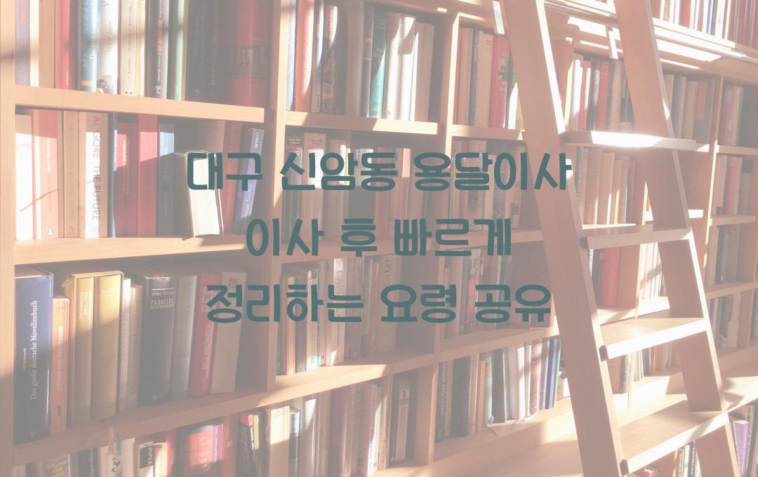 이사 후 빠르게 정리하는 요령