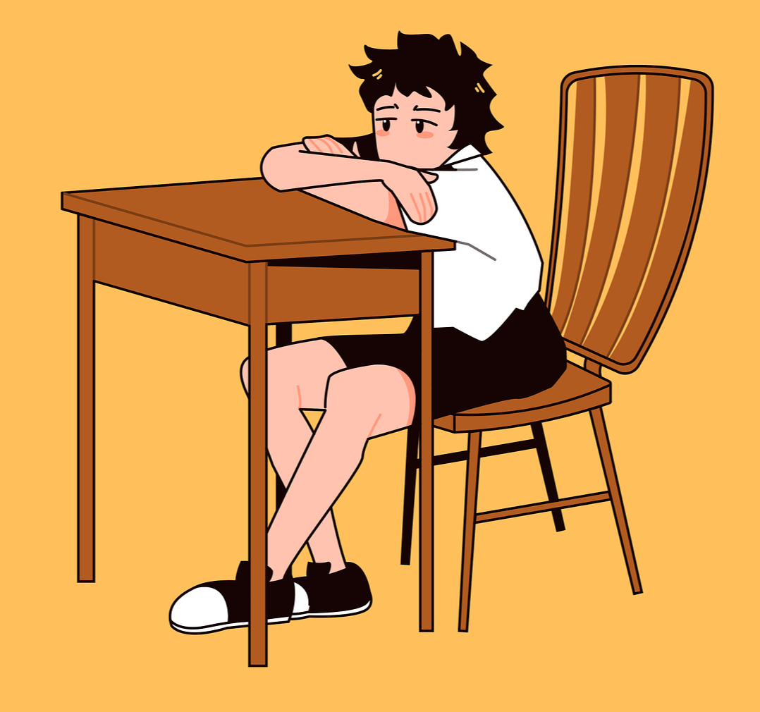 수학이 어려운 학생의 모습